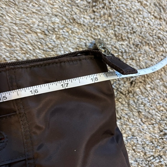 Beside-U Travel Brown Tote Purse Bag Nylon - Picture 7 of 9